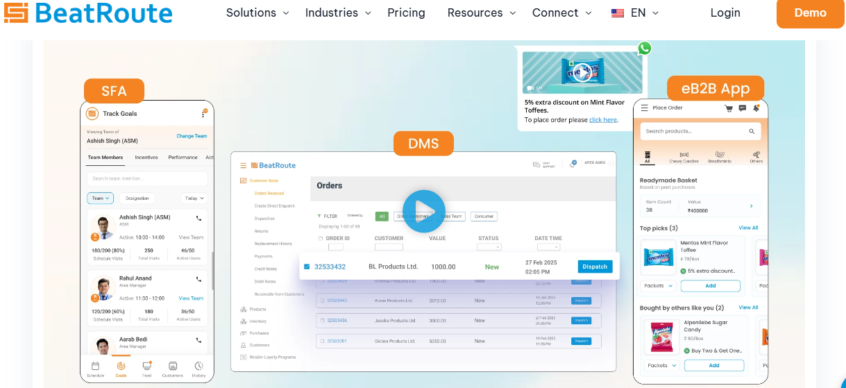 beatrouteio Sales Tracking App